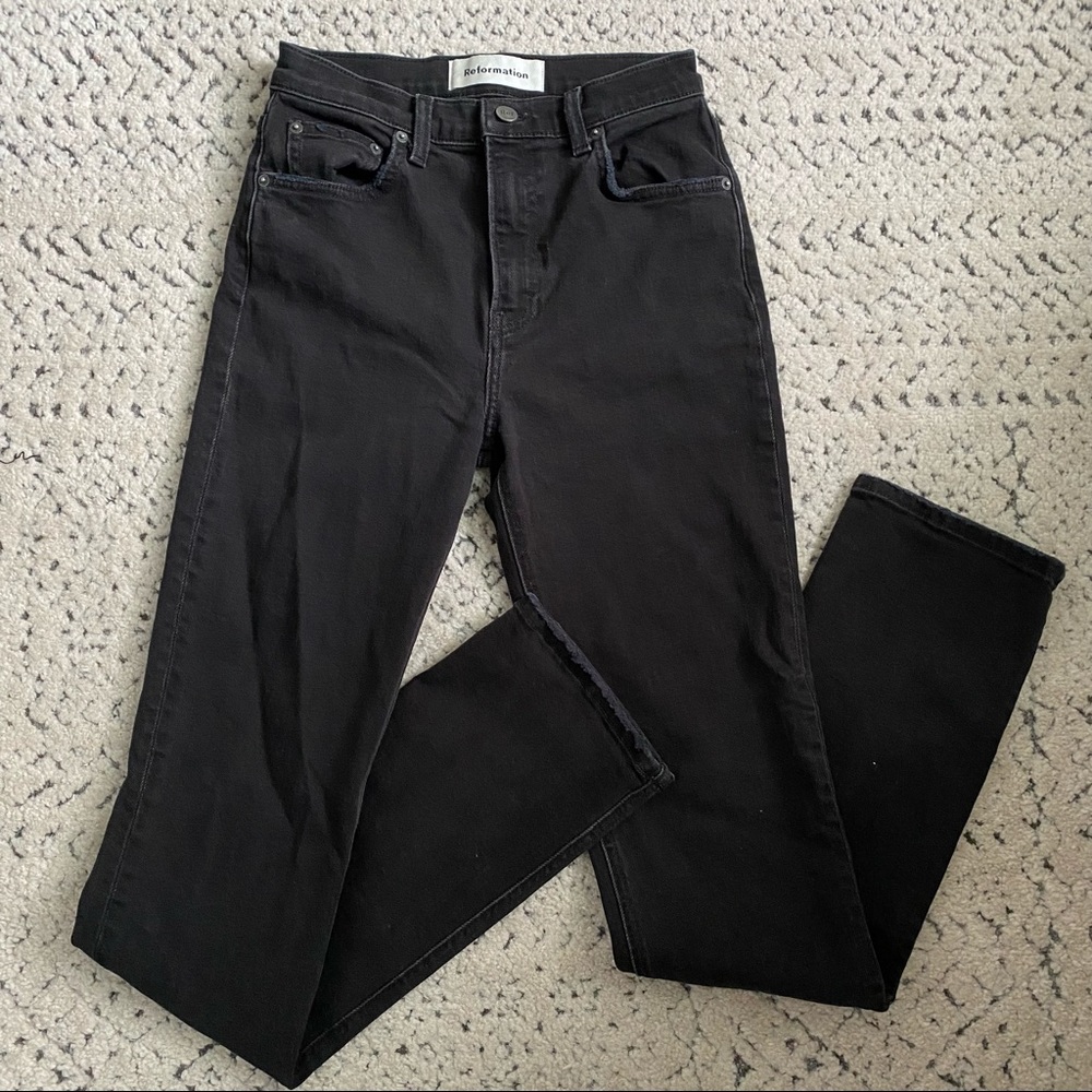Reformation Liza high rise straight leg jeans